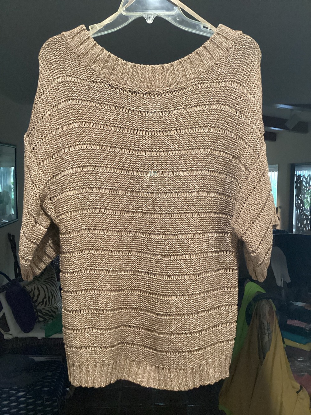 Carole Little Cotton Sweater, Large